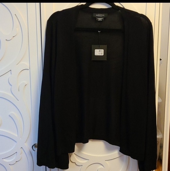 Michel Studio Sweaters - BNWT Black Knit Cardigan - Size 1X